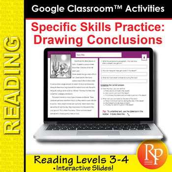 Preview of Drawing Conclusions - Fiction & Nonfiction Reading Comprehension - Digital