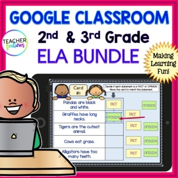 Preview of 2nd 3rd Grade PHONICS REVIEW GRAMMAR REVIEW SPELLING RULES GOOGLE SLIDES Bundle