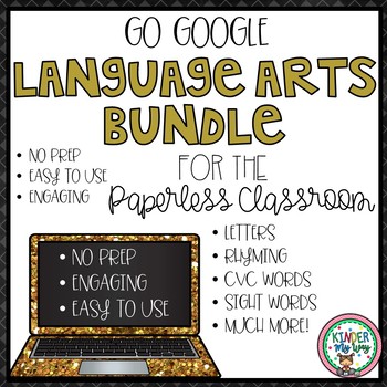 Preview of Google Classroom Activities for Kindergarten | BUNDLE | ELA Google Slides Pack