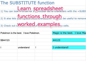 Preview of Google Classroom Activity - Teach Basic Spreadsheet Functions