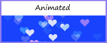 Preview of Animated Header  for Google Classroom (Happy Hearts) Banner Distance Learning