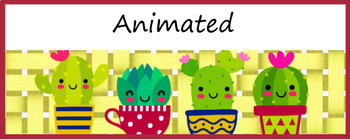 Animated Google Classroom Headers Cacti For Distance Learning By