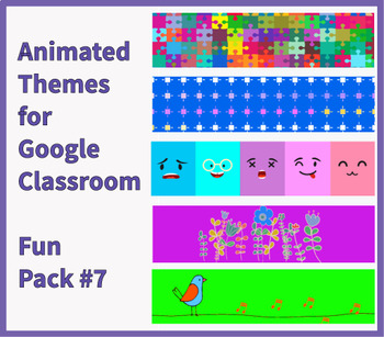 Google Classroom Animated Headers Fun Pack 7