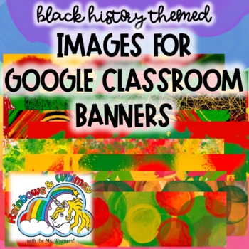 Preview of Google Classroom/Form Backgrounds: Tri-Color for Black History