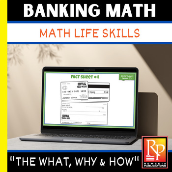 Preview of BANK ACCOUNT MATH: Life Skills Activities- Money, Debit Cards - Digital Resource