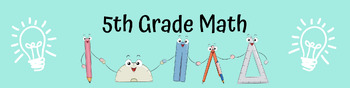 Google Classroom Banner - 5th Grade by FunInTheMiddle | TpT