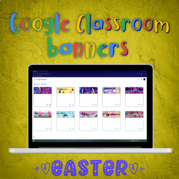 Preview of Google Classroom Banner - Easter themed