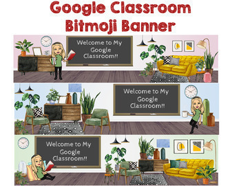 Preview of Google Classroom Banner/ Header -  Editable