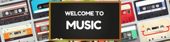 Preview of Google Classroom Banner-Welcome to Music