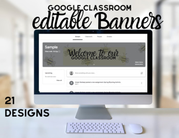 Preview of Back to School Google Classroom Banners Headers Online Learning