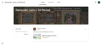 Preview of Google Classroom Banners-- personalize it!