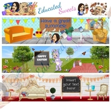 Google Classroom Bitmoji Banner Monthly Holidays Months--12 Headers