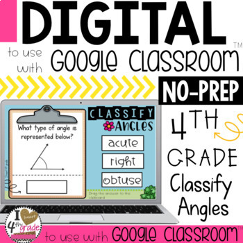 Preview of Google Classroom Classify Angles 