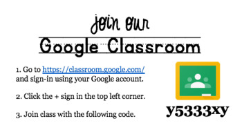 Google Classroom Code Handouts By Ms Star S Shop Tpt