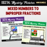 Google Classroom Convert Mixed Numbers to Improper Fraction Digital Worksheets