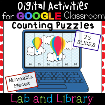 Preview of Counting 1-100 Puzzles: Digital Activities for Google Classroom