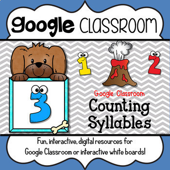 Preview of Google Classroom Counting Syllables