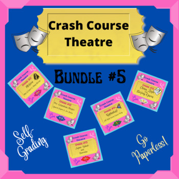 Preview of Google Classroom Crash Course Theater Bundle 5