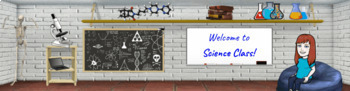 Preview of Google Classroom Customizable Bitmogi Header: Welcome to Science Class!