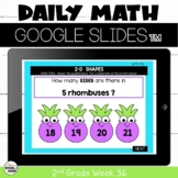 Google™ Classroom Daily Math Warm-ups 2nd Grade Week 36