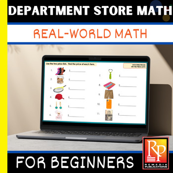 Preview of Google Slides: DEPARTMENT STORE MATH! 600 REAL-LIFE COMPUTATION & WORD PROBLEMS