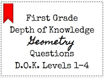 Preview of Google Classroom Depth of Knowledge {DOK} Geometry Questions Distance Learning