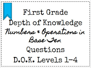 Preview of Google Classroom Depth of Knowledge {DOK} NBT Questions Distance Learning