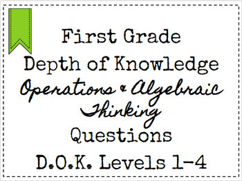 Preview of Google Classroom Depth of Knowledge {DOK} OA Questions Distance Learning