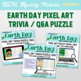 Google Classroom Distance Learning Earth Day Pixel Art Tri