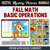 Fun Fall Themed Math Digital Pixel Art Mystery Picture Act