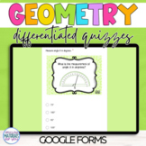 Google Classroom Geometry Quizzes