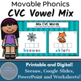 Short Vowel Mix CVC Phoneme Grapheme Mapping Google Slides