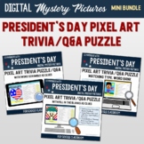 Google Classroom Distance Learning President's Day Pixel A