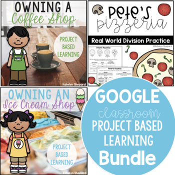 Preview of Google Classroom Distance Learning Project Based Learning Bundle