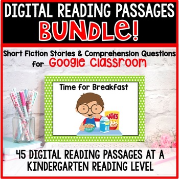 Preview of Google Classroom Distance Learning Reading BUNDLE