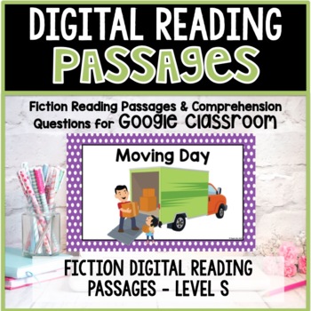 Preview of Google Classroom Distance Learning Reading Comprehension