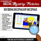 Google Classroom Dividing Decimals by Decimals Digital Mat