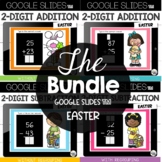 Google Classroom Easter 2 Digit Addition Subtraction with 