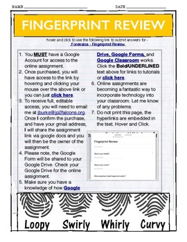 Preview of Google Classroom Fingerprint Review