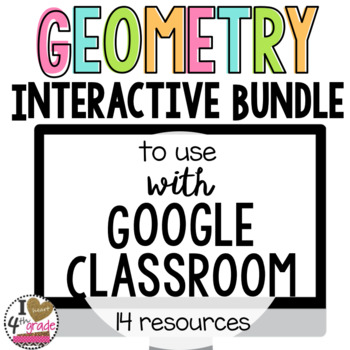 Preview of Google Classroom Geometry Bundle 