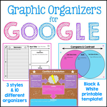 Preview of Google Slides Graphic Organizers