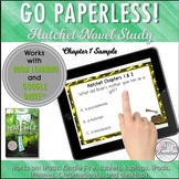 Distance Learning  Google Classroom™ Hatchet Novel Study S