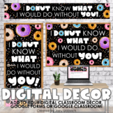 Google Classroom Header & Digital Decor Bundle: Donut (NOT
