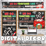 Google Classroom Header & Digital Decor Bundle: Hot Chocol
