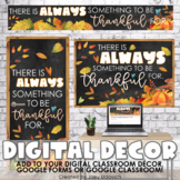 Google Classroom Header & Digital Decor Bundle: Thankful (