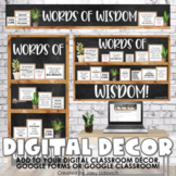 Google Classroom Header & Digital Decor Bundle: Wisdom The