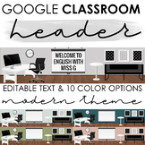 Google Classroom Header: Modern Virtual Classroom Scene