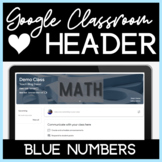 Google Classroom Header Teal and Rustic Background With 4 and 5