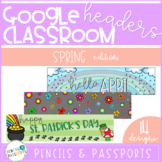 Google Classroom Headers Banners: March-April Spring Edition