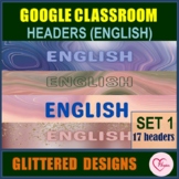 Google Classroom Headers | English Banners